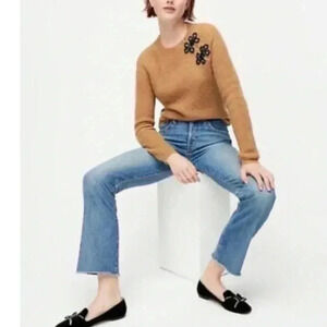 JCrew beaded alpaca blend sweater